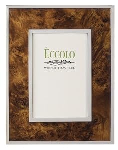 Italian Silverplate Frame - Burl