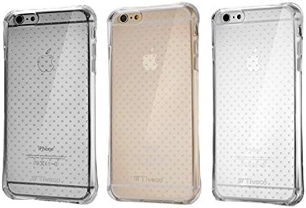 Tiveco® Slim light soft and flexible TPU Transparent Bumper Case for iPhone 6 Plus, 5.5", and scratch resistant clear back iPhone 6 Plus case. (Clear)