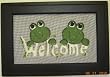 Large Painted Screen - Frogs