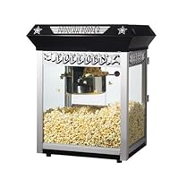 Black Paducah 8 Ounce Bar Style Antique Popcorn Machine