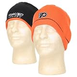 Philadelphia Flyers Reebok Hockey Reversible Knit Beanie / Winter Hat - Black & Orange