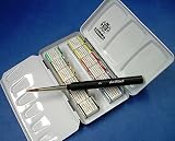 Schmincke Half Pan Watercolor Pocket Set in a Compact Metal Travel Box