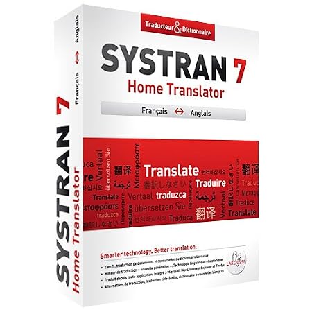 Systran 7 Home Translator Anglais/Francais/Anglais