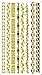 Metallic Gold Silver Black Jewelry Inspired Temporary Bling Tattoo by Eufouria Inc. YW-046 RS.99.00