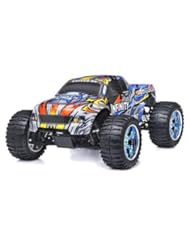 Toy: 1/10 2.4Ghz Exceed RC Infinitve Nitro Gas Powered RTR Off Road Monster 4WD Truck Stripe Blue ***STARTER KIT REQUIRED AND SOLD SEPARATELY*** - Exceed RC