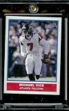 2004 Topps Bazooka Mini Michael Vick Atlanta Flacons Football Card - Mint Condition - Shipped In Protective Display Case