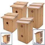 2 Bird Houses and 2 Bird Hotels