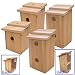 Lohasrus 2 Bird Houses and 2 Bird Hotels (13695)