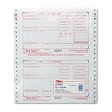 51h6UlqnoJL. SL160  TOPS : W 2 Tax Forms for Dot Matrix Printers, 6 Part Carbonless, 24 Continuous Sets/Pk  :  Sold as 2 Packs of   24   /   Total of 48 Each