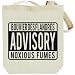 Canvas Tote Bag Beige  Bouvier Des Flandres ADVISORY NOXIOUS FUMEs Dogs