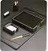 Executive Style Genuine Black Leather Six Piece Desk Set