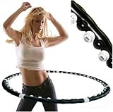 Professional Fitness Weighted Magnetic Workout Hula Hoop Massage Abs Exercise UK