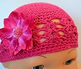 Newborn Phoebe Crochet Hat w/ Removable Flower Clip