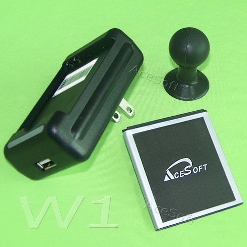 AceSoft 2380mAh Extra Battery Home Wall Dock 