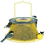 No/No Green and Yellow Sunflower Basket Bird Feeder  SB00316