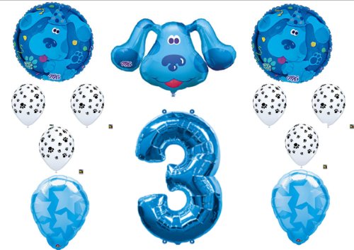 Blues Clues Third 3rd Birthday Party Balloons Decorations Supplies