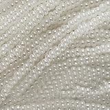 Czech Seed Beads Size 11/0 White Pearl (1 Hank/4000 Beads)