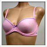 DKNY $28 Precious Pink Lace Trim Demi Underwire Bra 34C