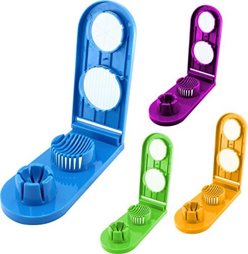 Final Essentials® Colored Egg Slicer Easy To Use Wired Hard Boiled Egg Cutter 1 Random Color One Size
