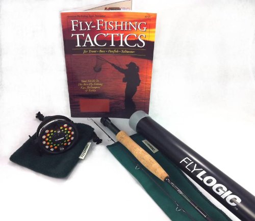 Fly Logic 5 Weight Fishing Rod Reel Line Combo Kit Complete Outfit with Instruction Guide