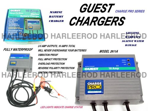 Marinco Guest 10amp Marine Battery Charger New Boating