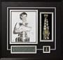 Bobby Orr Boston Bruins - Holding Stanley Cup - Framed 8x10 Autographed Photograph with Mini Stanley Cup Replica