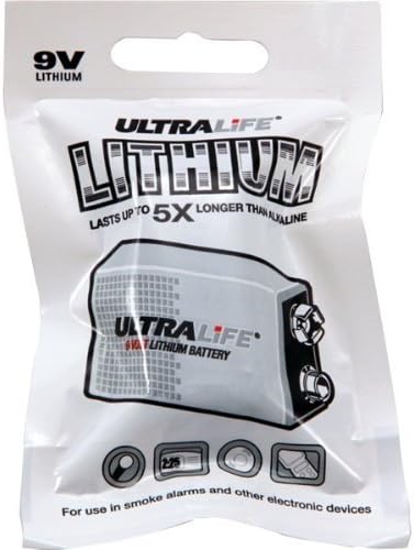 ULTRALIFE BATTERIES LONG-LIFE 9V LITHIUM BATTERY FOIL PACK / U9VL-JPFP6 /