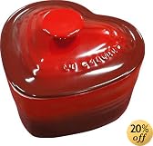 Le Creuset ラムカン・ダムール (フタ付) チェリーレッド