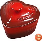 Le Creuset ラムカン・ダムール (フタ付) チェリーレッド