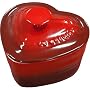 Le Creuset Stoneware Heart Ramekin with Cover, Red by Le Creuset