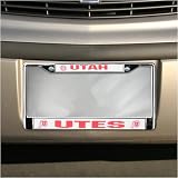 Utah Utes Chrome License Plate Frame