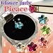 【新入荷】キラキラお花のジュエリーイヤホンジャック用 ピアス/ジュエリーボックス/iphone4/iPhone4S/スマートフォン/スマホ用 (ライトローズ)