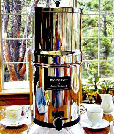 Big Berkey Water Filter with 4 7 British Berkefeld Ceramic Filters