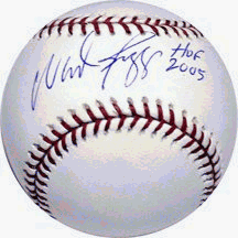 Wade Boggs Autographed Baseball with HOF Inscription