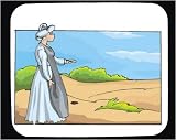 Mouse Pad with asking, rural, walking, inquiring, Europe, Lithuania, woman, noblewoman, farm, landlady