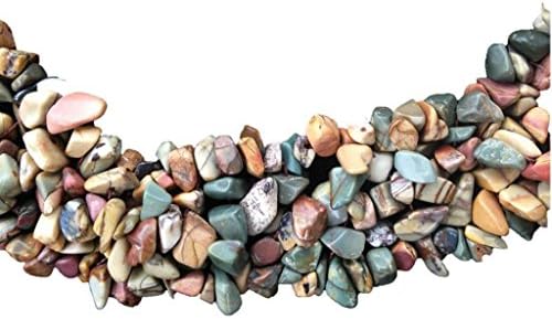 Gemsnmore Natural Agate Chip Stones Cluster Bib Necklace