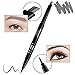 HeyBeauty Eyeliner and Eyebrow Pencil, 2 in 1, Waterproof Automatic Eye Makeup Cosmetic Tools, Gray-1#