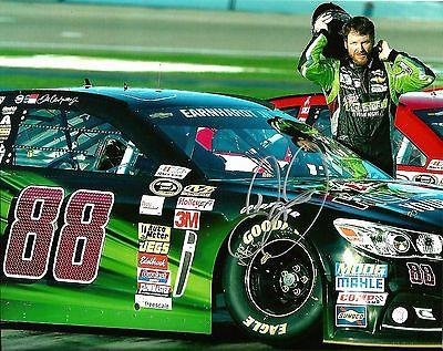 Autographed Dale Earnhardt Jr. Picture - 2014 DIET MOUNTAIN DEW NATIONAL GUARD 8x10 #4 - Autographed Photos