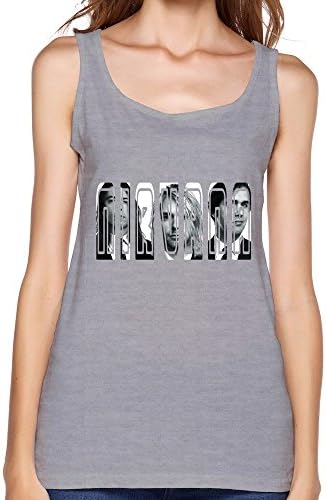 Sleeveless Tanks Nirvana Gray Girl Graphic S