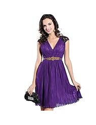 A-line Sheer Pleated Beaded Cocktail Short Chiffon Cap Sleeves Homecoming Dress/Bridesmaid Dress/Prom Dress/Wedding Party Dress 