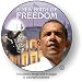 A New Birth of Freedom Inauguration Button Barack Obama and Martin Luther King