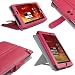 iGadgitz Pink Genuine Leather Case Cover for Acer Iconia Tab A100 7 8gb WiFi Tablet