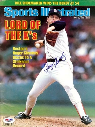 Roger Clemens Autographed/Hand Signed Sports Illustrated Magazine PSA/DNA #Q19325