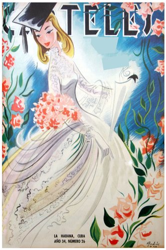 11"x 14" Poster. " Carteles Magazine " Graduation Day poster. Cubano. Decor with Unusual images. Great Cuban Room art Decoration.