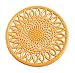 DII Yellow Sunflower Cast Iron Trivet Set of 2, Yellow