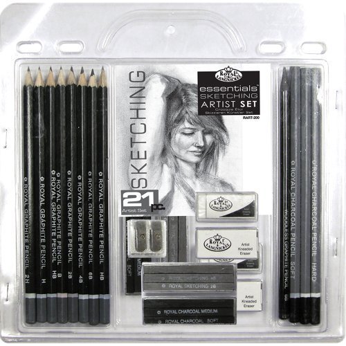 NEW Royal & Langnickel Essentials Sketching Drawing Art Pencil 21 Piece