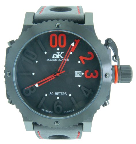 Adee Kaye AK7210-MIPB Black Men's Oversized Automatic C