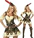 In Character Costumes, LLC Women's Racy Robin Hood Costume, Tan/Green, Medium