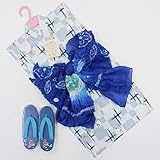 【着物問屋】男の子ゆかたセット【トンボ・縹(はなだ)色】1~2才用(90cm)