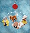 Bandana Bears Musical Nursery Baby Mobile